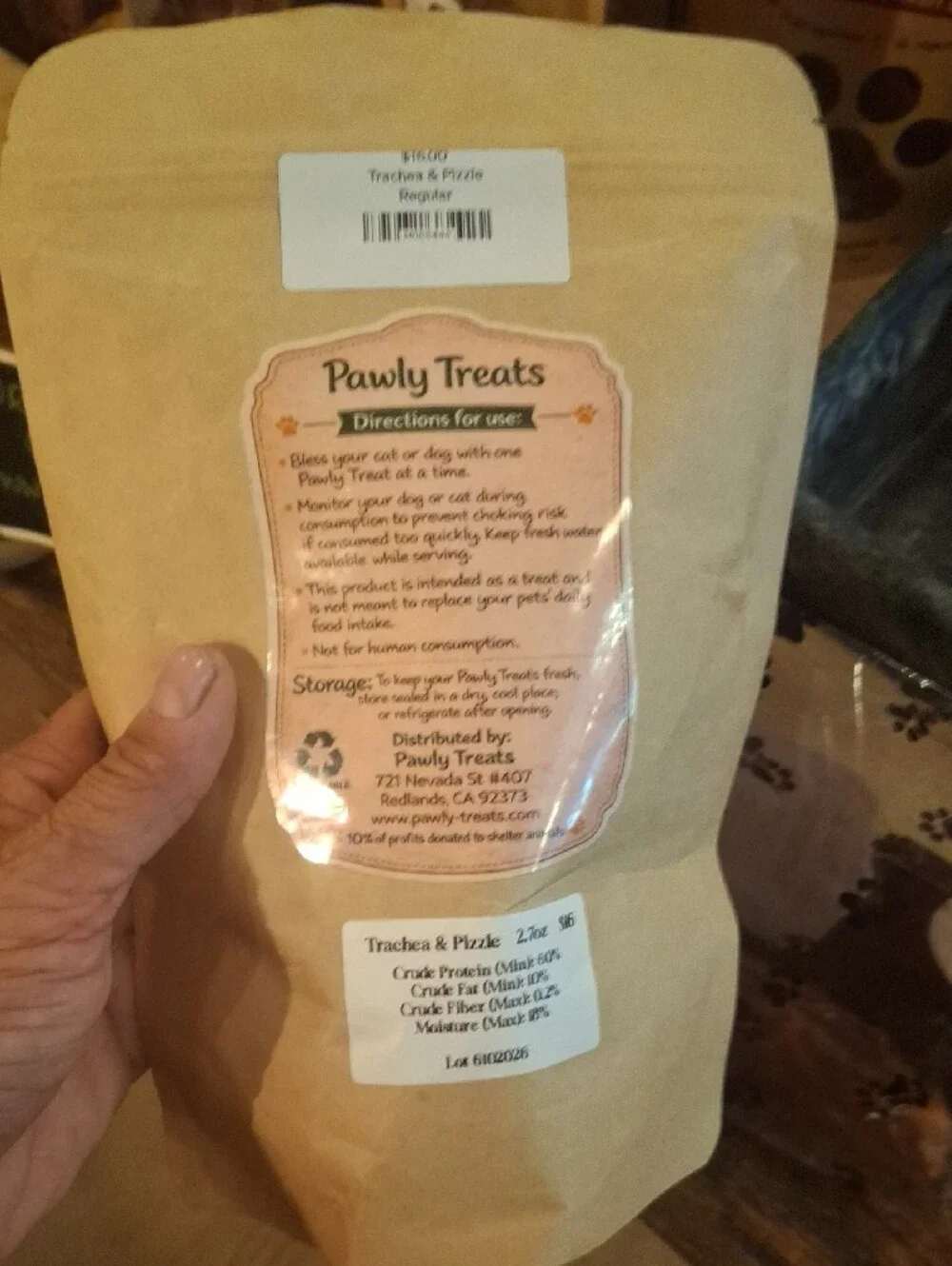 Single Ingredient Pet Snacks - Trachea Wrapped With PIZZLE